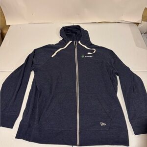 New Era Men’s Size XXL Full Zip Blue Light Athletic Hoodie